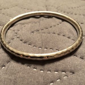 Silpada B1482 Sterling Silver Hammered Bangle